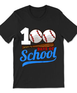 100 Days Of School Baseball 100th Day T-shirt