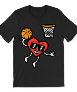 Basketball Cute Sports Valentines Day T-shirt