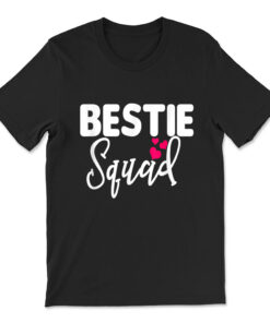 Bestie Squad Shirt Matching Bff Friend Crew Hearts T-shirt