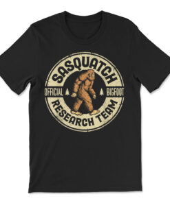 Bigfoot Research Team Retro Vintage Sasquatch T-shirt