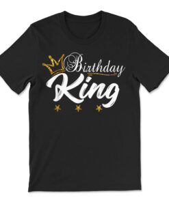 Birthday King Gold Crown T-shirt