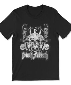 Black Sabbath Official Vintage Dancing Skeletons T-shirt