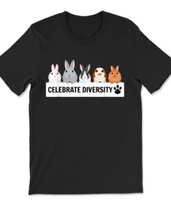 Celebrate Diversity Cute Pet Bunny Shirt For Rabbit Lovers T-shirt