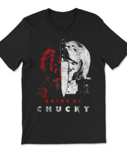 Child's Play Bride Of Chucky Split Portrait T-shirt