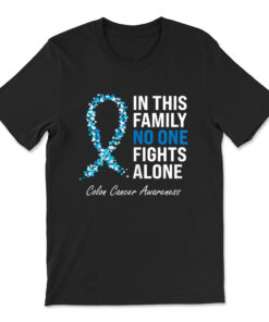 Colorectal Cancer Colon Cancer Blue Ribbon T-shirt