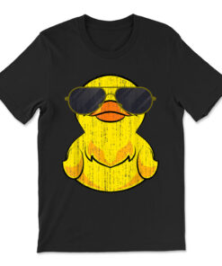 Cool Duckie Sunglasses Duckling Funny Ducky Rubber Duck T-shirt