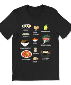Cute Korean Food T-shirt Bibimbap And Korean Aesthetic Kawaii T-shirt