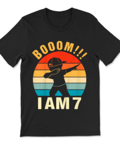 Dabbing Birthday Shirt 7 Years Old Birthday T-shirt