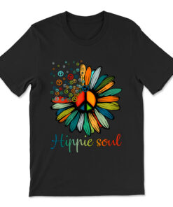 Daisy Peace Sign Hippie Soul Tshirt Flower Lovers T-shirt