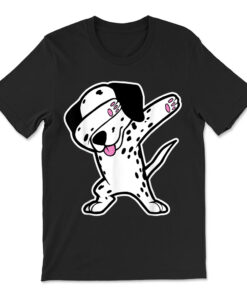 Dalmatian Dabbing Tshirt Funny Dalmation Dab Dog Dance T-shirt