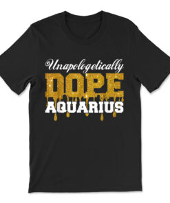 Dope Aquarius Zodiac African Birthday T-shirt