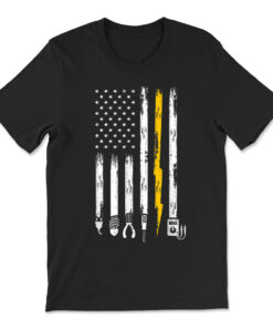Electrician Us Flag Tools For Electricians T-shirt
