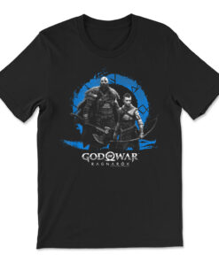 God Of War_ Ragnarok Icon With Kratos And Atreus T-shirt