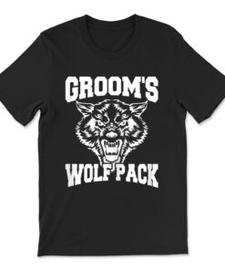Groom's Wolfpack Bachelor Party Drinking Team T-shirt