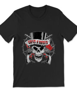 Guns N' Roses Official Top Hat Skull T-shirt