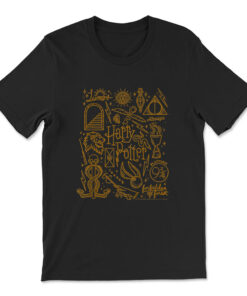 Harry Potter Deathly Hallows 2 Icon Collage Poster T-shirt