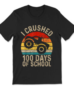 I Crushed 100 Days Of School Boys Kids 100th Day Of School T-shirt