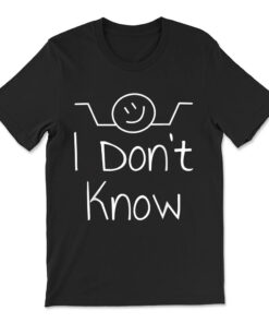 I Don't Know Hand Drawn Shrug T-shirt