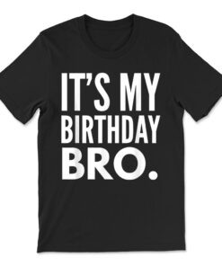 It's My Birthday Bro Birthday Party T-shirt