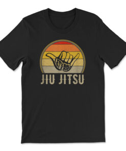 Let's Roll Jiu Jitsu Hand Vintage Sunset T-shirt