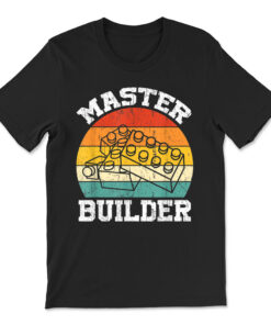 Master Builder Kids Building Blocks Brick Toy Master Builder T-shirt