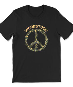 Peanuts Woodstock 50th Anniversary Peace Sign T-shirt