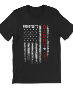 Promoted To Daddy Est 2023 First Time Dad T-shirt
