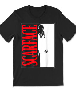 Scarface Black And White Movie Poster T-shirt