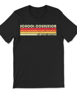 School Counselor Funny Job Title Profession Birthday Worker T-shirt