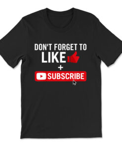 Social Media Influencer Like And Subscribe T-shirt