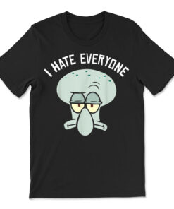 Spongebob Squarepants Squidward I Hate Everyone T-shirt