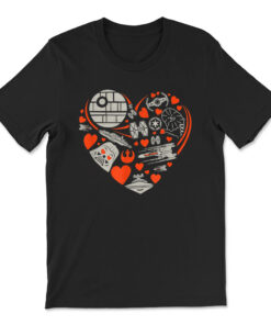 Star Wars Valentine's Day Heart Galaxy T-shirt