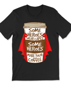 Superhero Coffee T-shirt For Coffee Lovers And Baristas