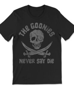 The Goonies Never Say Die Skull And Swords Logo T-shirt