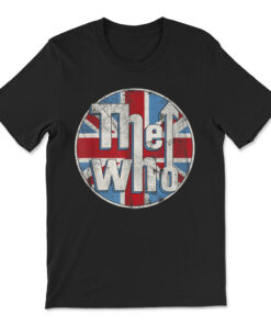 The Who Official Distressed Union Jack Circle Logo T-shirt
