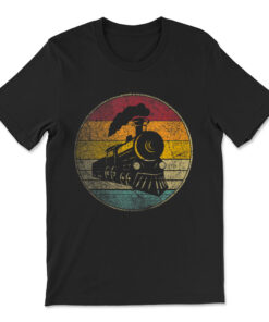 Train Vintage Distressed Retro Engineer Engine Conductor T-shirt