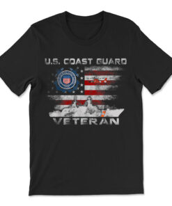 Us Coast Guard Veteran Flag T-shirt