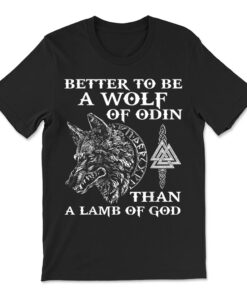 Vikings Rise Wolf Of Odin Norse Mythology T-shirt