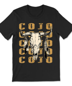Vintage Cojo Bull Skull Flowers Shirt Music Outlaws 80s 90s T-shirt