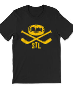 Vintage St. Louis Missouri Skyline Style Hockey T-shirt