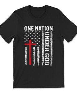Vintage Usa Flag Christian Faith Family Freedom T-shirt