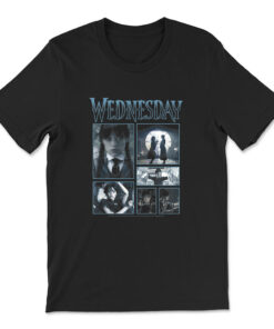 Wednesday Dark Dancing Queen Wednesday Panels And Logo T-shirt